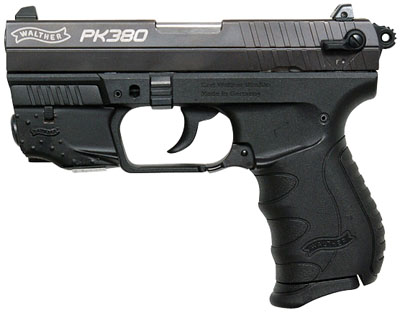 Walther Arms WAN40010 PK380 No Lock 380ACP 3.66 8+1 w/Laser Blk Syn Grip Blk