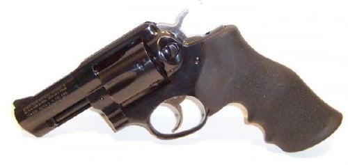 Ruger GP-100 357 Mag 3in, Blued, Hogue Monogrip, Fixed, Full