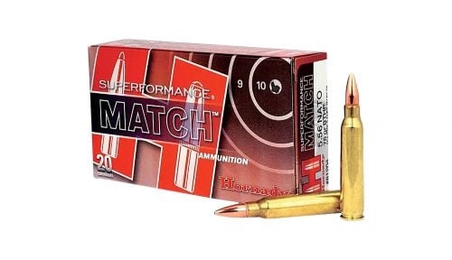 Hornady Superformance Match Boat Tail Hollow Point 5.56 NATO Ammo 20 Round Box