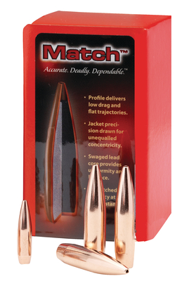 Match Bullets .264 Diameter 140 Grain Boattail Hollow Point