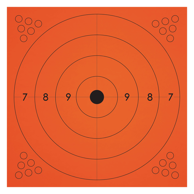 Adhesive Targets 12x13 Inches Orange 10 Pack