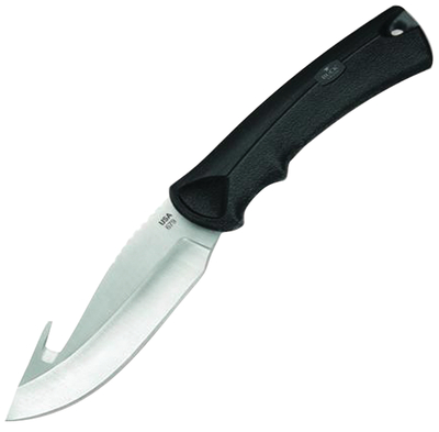 Large Bucklite MAX Hunting Knife 4 Inch Fixed Blade With Guthook