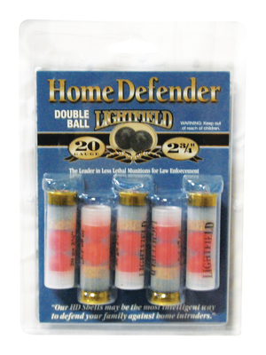 Lightfield Home Defender Rubber Ball Less Lethal 20 Gauge Ammo 2 3/4 5 Round Box