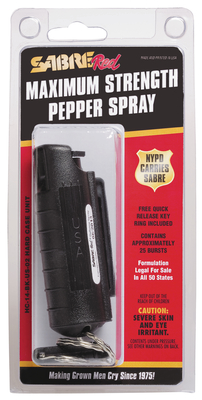 Sabre Red USA Pepper Spray Hard Case Black .54 Ounce