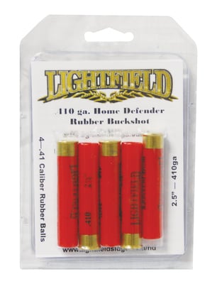 Lightfield Home Defense 410 GA Rubber Buckshot 2.5 4 Balls 5rd box