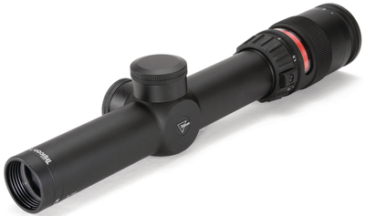 Trijicon AccuPoint 1-4x 24mm Red Triangle Post Reticle Rifle Scope