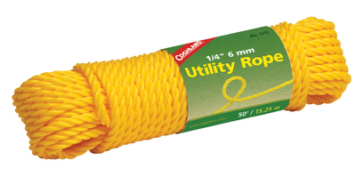 Utility Rope 1/4 Inch x 50 Feet Yellow