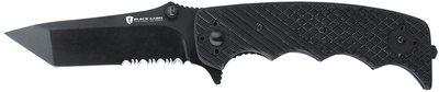 Black Label Stone Cold Tanto Tactical Folding Knife 3.75 Inch Tanto Blade Black G-10 Handle Boxed