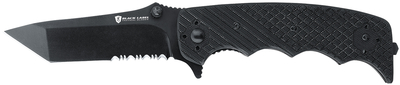 Black Label Stone Cold Spear Tactical Folding Knife 3.75 Inch Spear Point Blade Black G-10 Handle Boxed