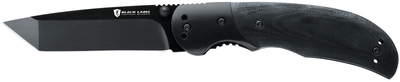 Black Label Submission Tactical Folding Knife 3.12 Inch Tanto Blade Black G-10 Handle Boxed