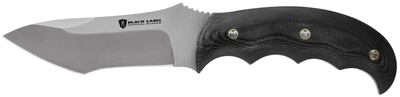 Black Label Pandemonium Fixed Blade Knife 4.25 Inch Tanto Blade Black G-10 Handle Boxed