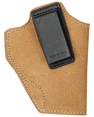Suede Leather Angle Adjustable ISP Holster for 2 Inch 5-Shot .38/.357 Revolvers Right Hand Brown