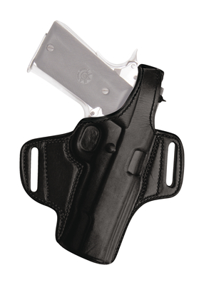 Thumb Break Leather Belt Holster for 1911 Five Inch Right Hand Black