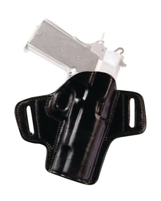 Open Top Leather Belt Holster For Glock 17/22/31 Right Hand Black