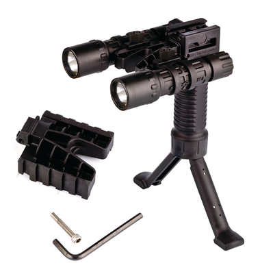 Grip Pod Dual Light Rail Module Black