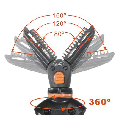 Adjustable Y-Yoke For Monopods/Bipods/Tripods