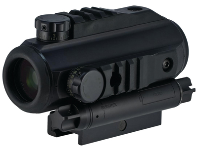 Specter Combat Optical System 3x Illuminated Crosshair Reticle With Rapid Aiming Feature and Range Finder External Ballistic Adj