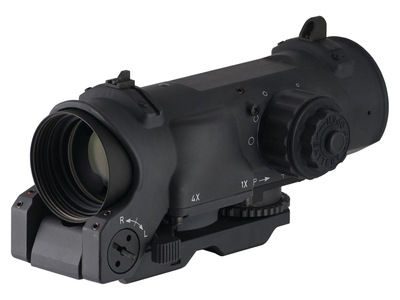 Specter Dual Role 1x/4x Optical Sight CX5396 Illuminated Crosshair Reticle 7.62mm Black