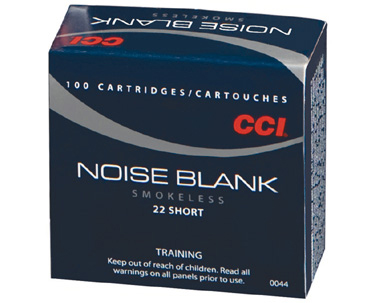 CCI Noise Blanks 22 Short Ammo 100 Round Box