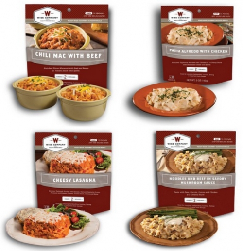 Wise Sampler Kit 4 Entrees w/ 2 10oz servings per pouch