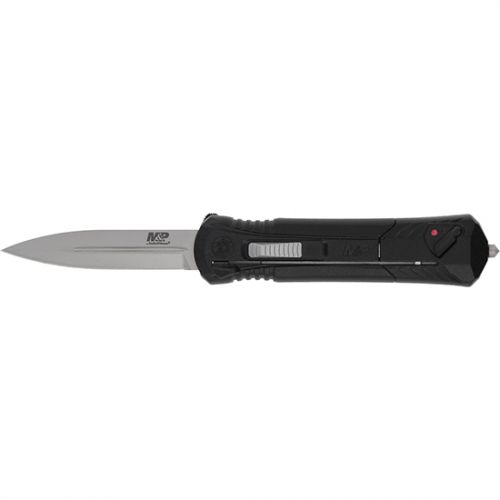Smith & Wesson Knives M&P 3.50 Folding Dagger Plain Satin AUS-8A SS Blade  5.16 Black Includes Pocket Clip