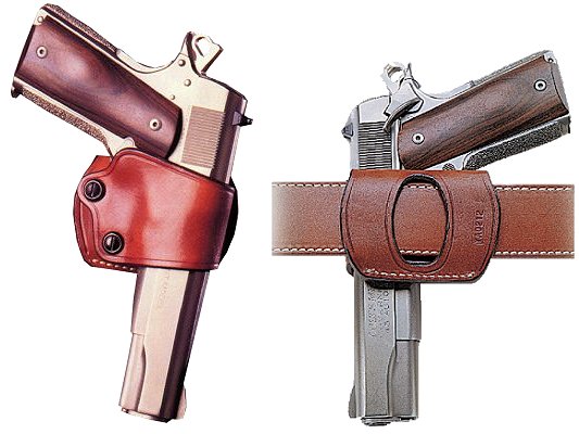 Galco Concealable Belt Holster w/Open Muzzle For 1911 Style