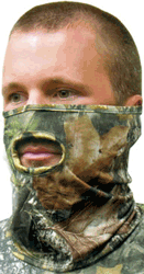 Primos Stretch Fit Mossy Oak New Break-Up 1/2 Face Mask OSFA - 6229