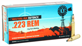 ADI OUTBACK AMMO .223 Remington 55 Grain 20/bx