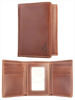 SPG BROWNING LEATHER TRI-FOLD