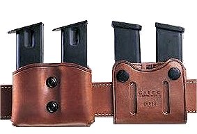 Galco Black Double Magazine Case Fits Belts 1-1 3/4 Wide