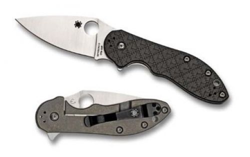 SPYDERCO DOMINO CARBON FIBER TIT PLN