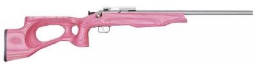 KSA CRICKETT .22 LR  SS/PINK TH