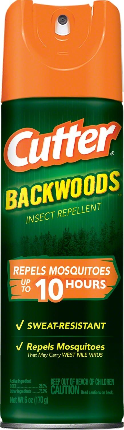 CUTTER BACKWOODS 25% DEET 6OZ AERSL