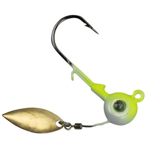 Kalins Google Eye Spinner 1/4Oz Chartreuse Shad 2Pk