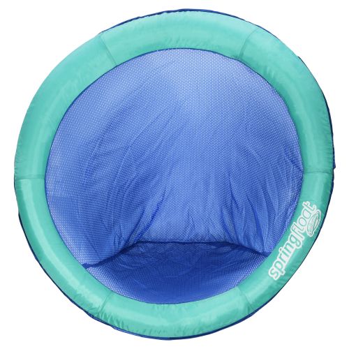 SwimWays Spring Float Papasan Pool Lounge Chair With Hyper-Flate Valve