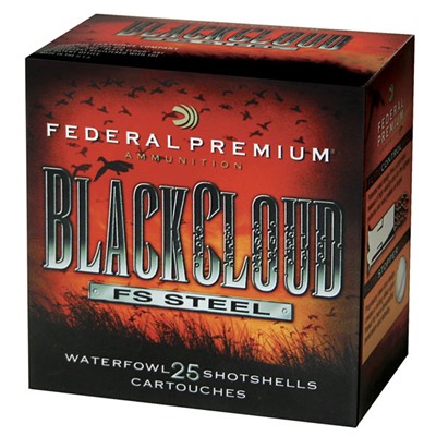 Federal Black Cloud FS Steel 12 GA 3.5 1-1/2oz #4 25/bx (25 rounds per box)