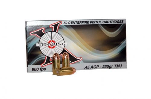 Ten Ring 45 ACP 230gr FMJ 50/bx (50 rounds per box)