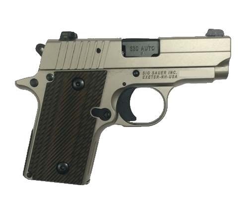 SIG P238 380ACP 6RD 2.7 NICKEL VECTOR GRIPS