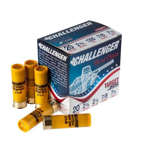 Challenger Target Load 20 GA 2 1/2dr. 7/8oz. #7.5 250rd case