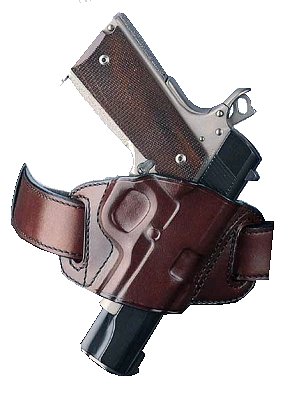 Galco Havana Brown Belt Holster w/Open Top For Glock Model 2