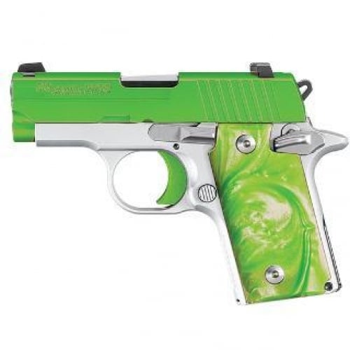 SIG P238 380ACP GREEN ENVY NS 6RD