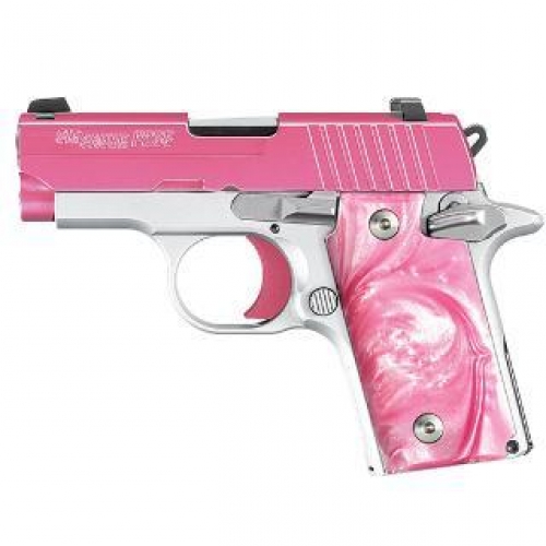 SIG P238 380ACP PINK EUPHORIA NS 6RD