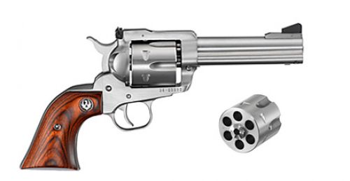 Ruger Blackhawk Convertible Stainless 4.62 357 Magnum / 9mm Revolver