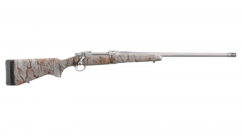  Ruger Hawkeye FTW -  Hunter Natural Gear Camo Rifle - Left Hand 3 RD 375 Ruger 22