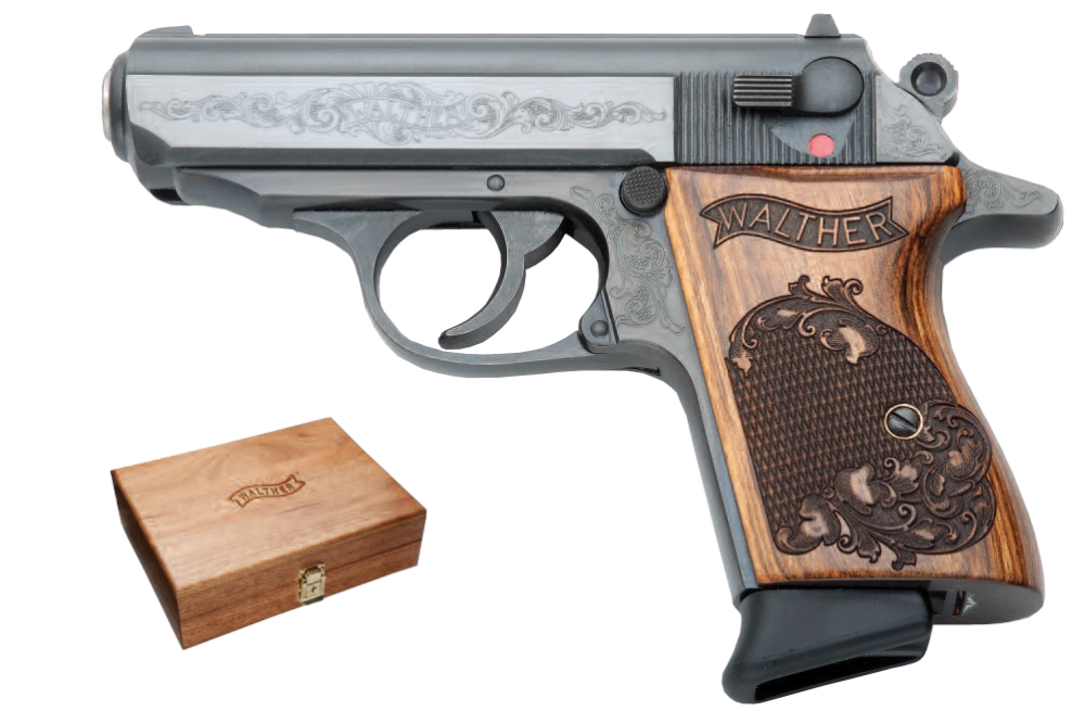 Walther Arms PPK Engraved 380 ACP 3.3 6+1 Engraved Wood G