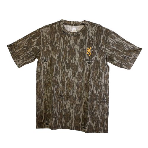 Browning Wasatch-CB Short Sleeve Shirt Mossy Oak Original Bottomlands, Small