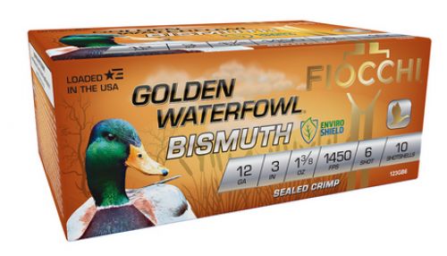 Fiocchi Golden Waterfowl Bismuth Shotgun Ammo 12 ga. 3 in. 1 3/8 oz. 2 Shot