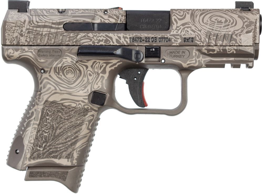 Canik Elite SubCompact 9mm Damascus Tungsten Finish 15+1 HG561DBRN