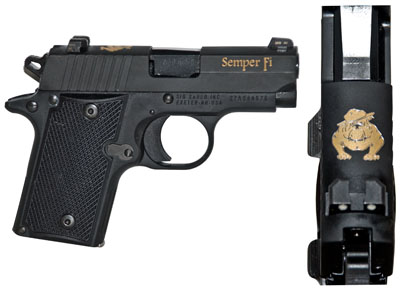 SIG 238 380 USMC BLK NOKNF