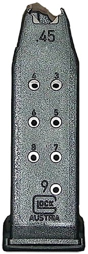 Glock 30 Magazine-Genuine Glock 30 .45 ACP 9 Round Polymer Mag-MF30009 